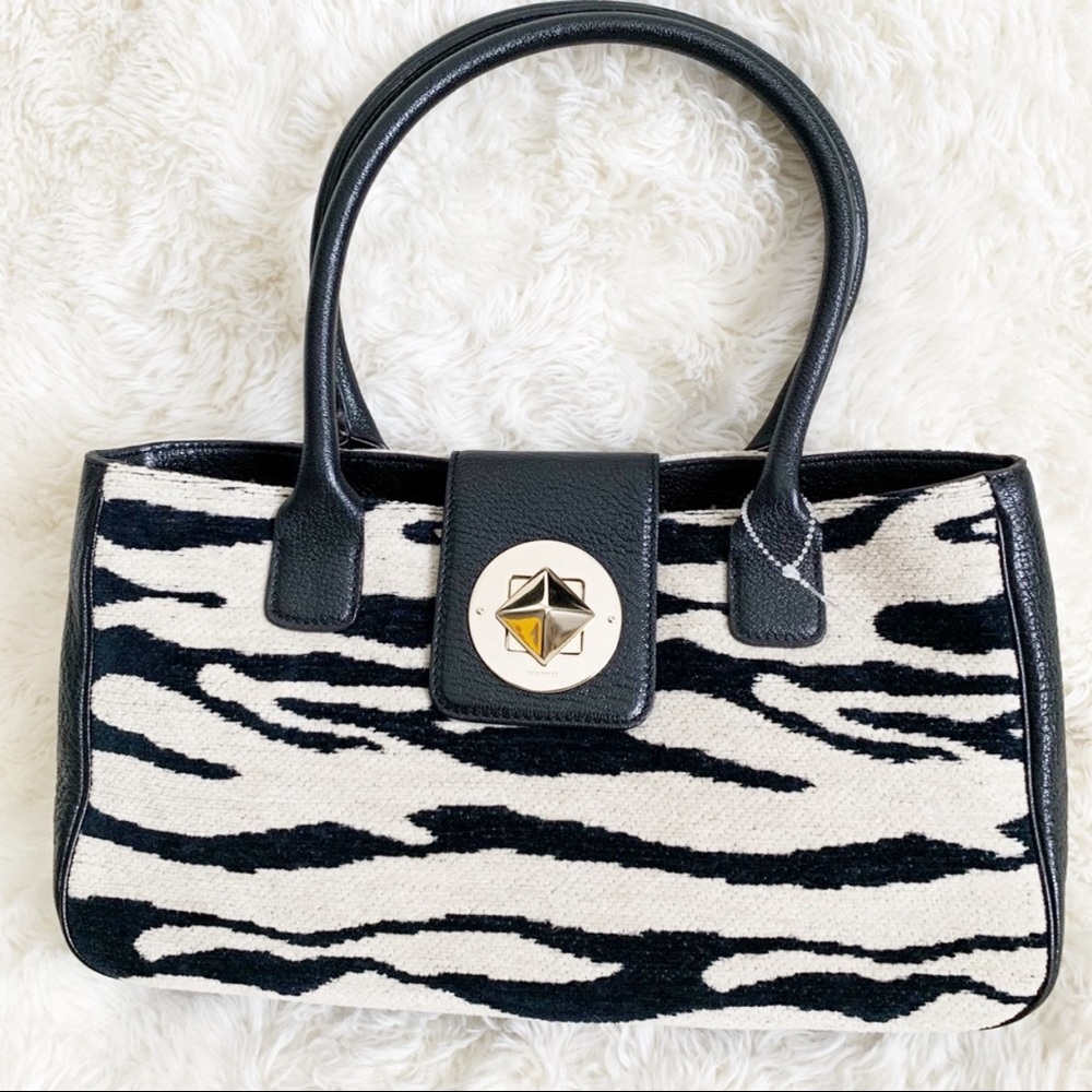 NWT Kate Spade Kariba Maddox black off white bag. - Picture 2 of 8